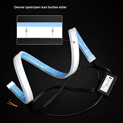 Holdbar universell LED-lysstripe for bil, vanntett design for langvarig ytelse og pålitelig billys.