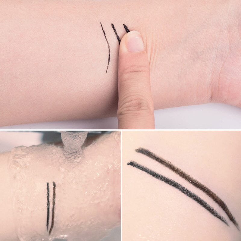 Presisjonsspiss på vanntett eyeliner for skarpe, tynne linjer. Hurtigtørkende og langvarig effekt.