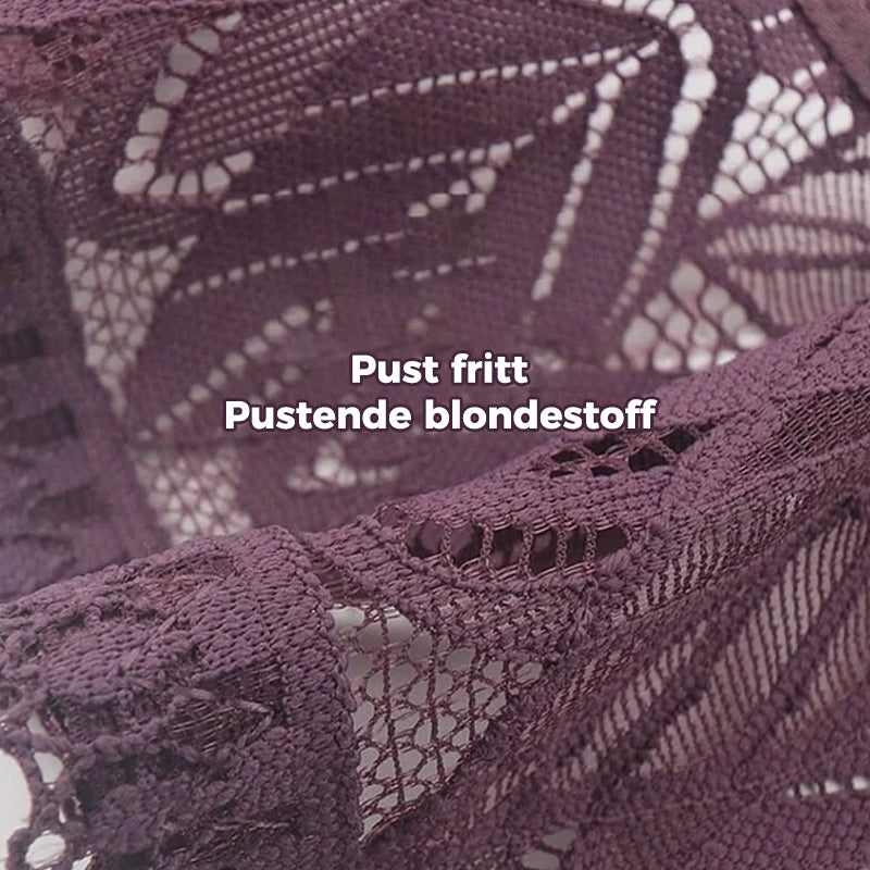 Sømløs plus size undertøy: trådløs komfort BH med glidelås foran og mykt, pustende stoff.
