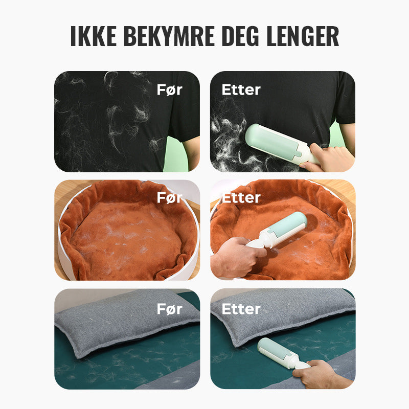 Hjemmets beste venn: gjenbrukbar kjæledyrhårfjernerrulle for rene og pelsfrie flater.