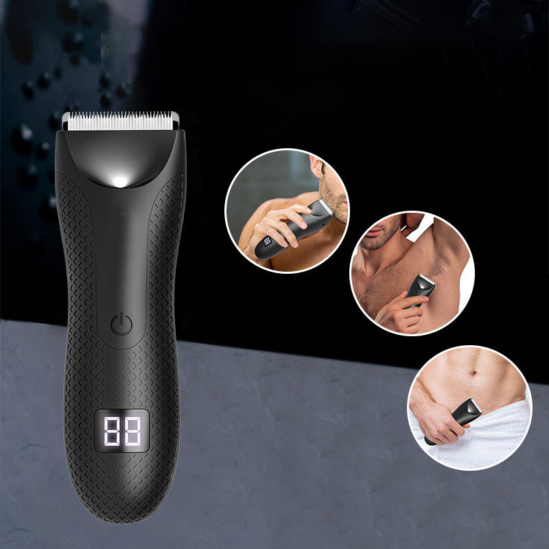 Hygienisk vanntett kroppstrimmer for menn, lett å rengjøre, perfekt for personlig pleie.