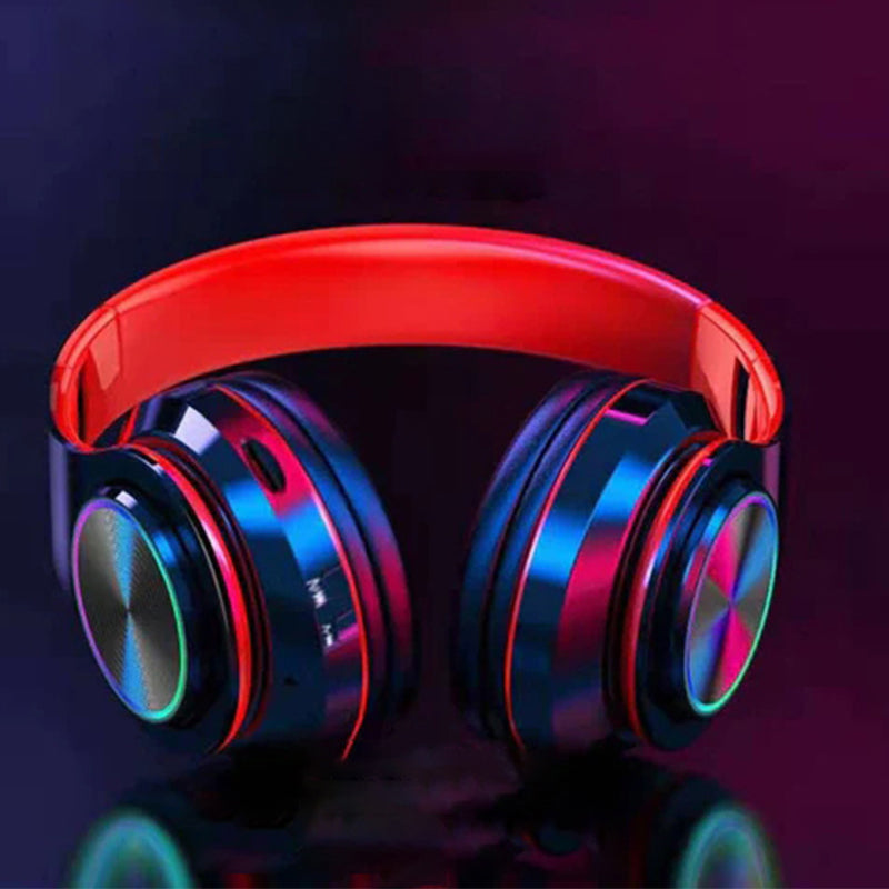 Den perfekte gave: Unisex Bluetooth hodetelefoner med fargerike RGB-lys og suveren lydkvalitet.