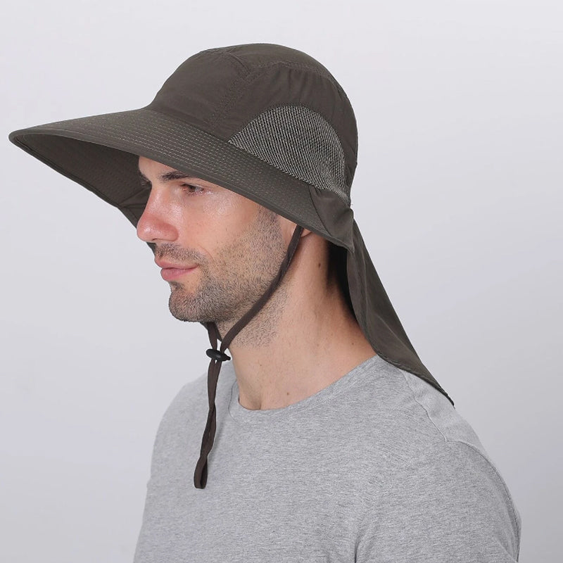 Allsidig unisex turhatt for camping og fiske. Med UV-beskyttelse og komfortabel pustende design.