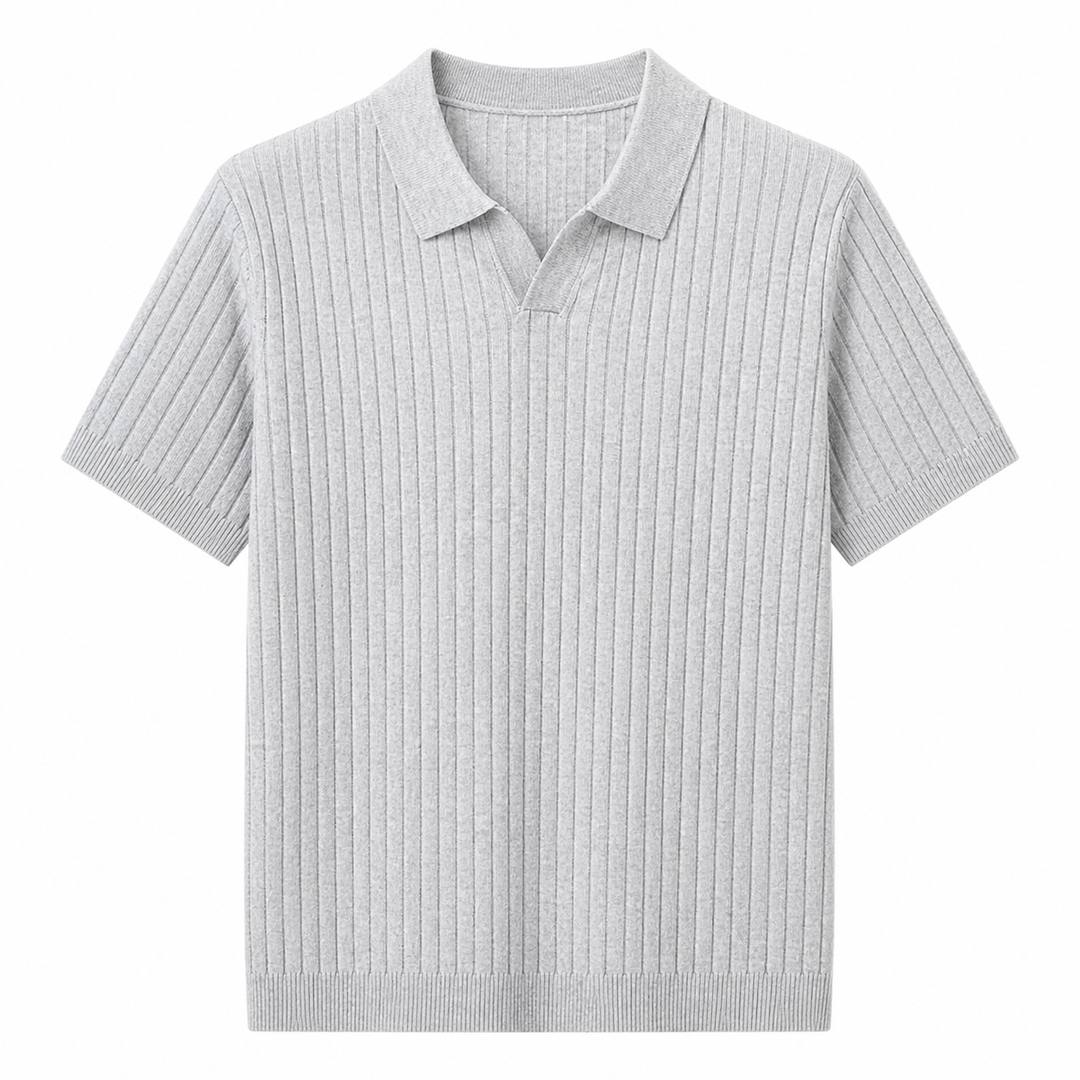 Premium Lyocell polo skjorte for menn, pustende stoff for en komfortabel og stilfull sommer.