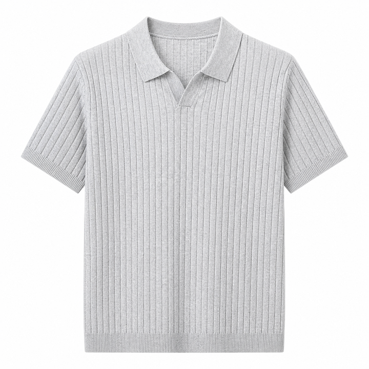 Premium Lyocell polo skjorte for menn, pustende stoff for en komfortabel og stilfull sommer.