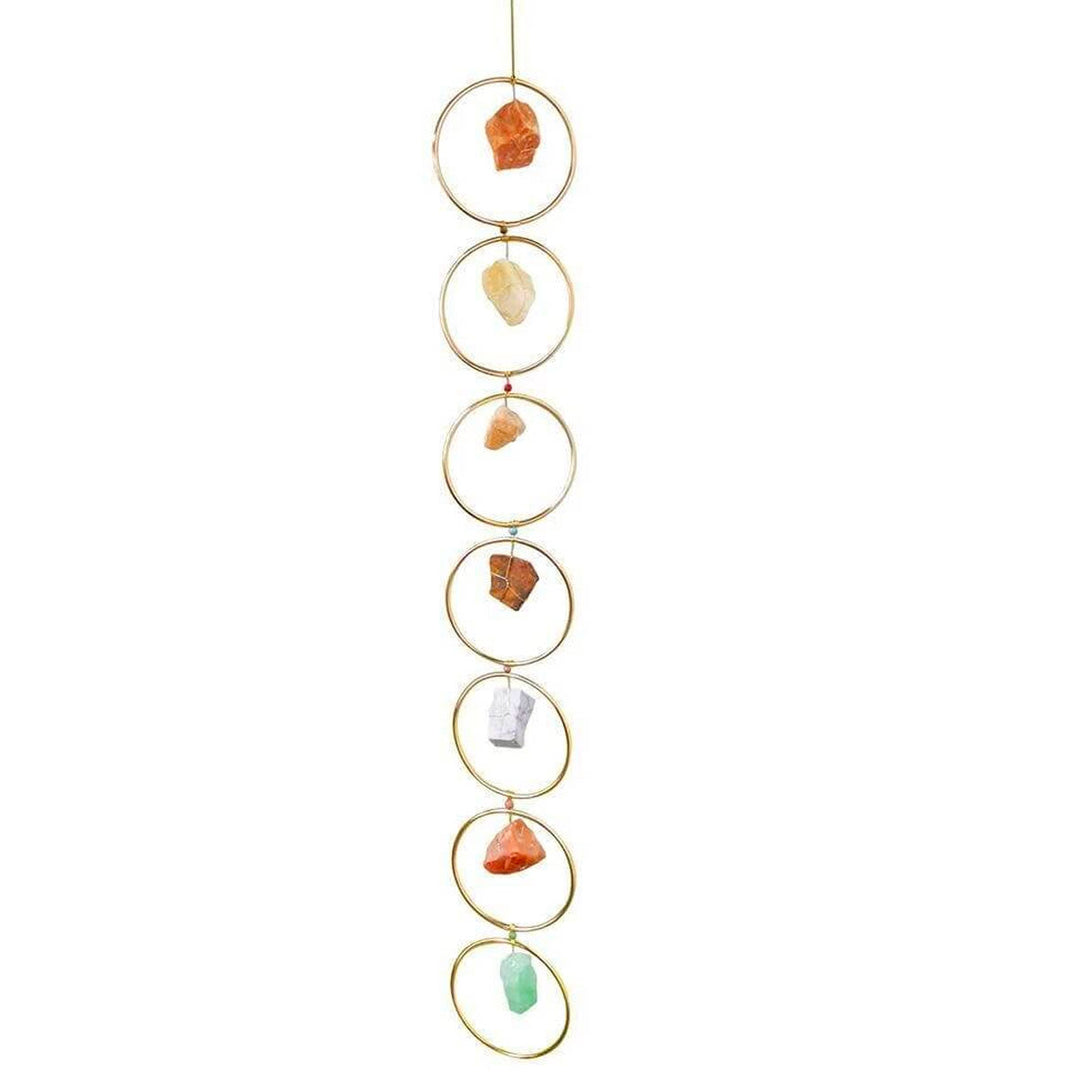 7 Chakra Edelstein Veggdekor Livets Tre. Gir harmoni og positiv energi til hjemmet ditt.
