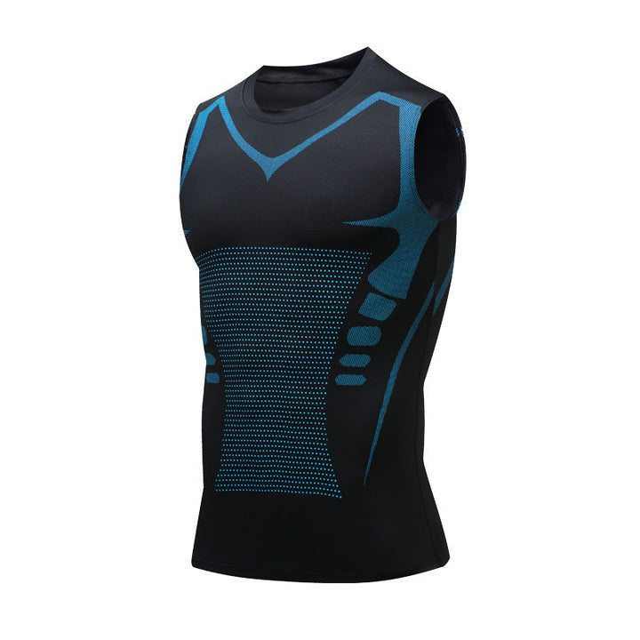 Sommer trening vest for herre. Hurtigtørkende stretch vest, ideell for løping og aktiv fitness. Pustende komfort.