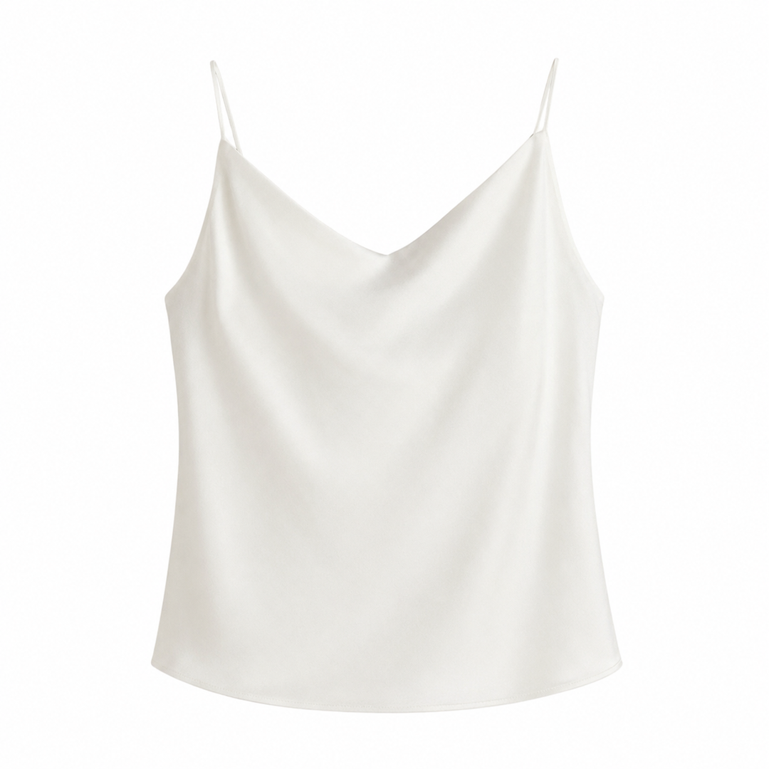 Feminin elegant stroppetopp for dame, ideell som festtopp eller stilig hverdagstopp.