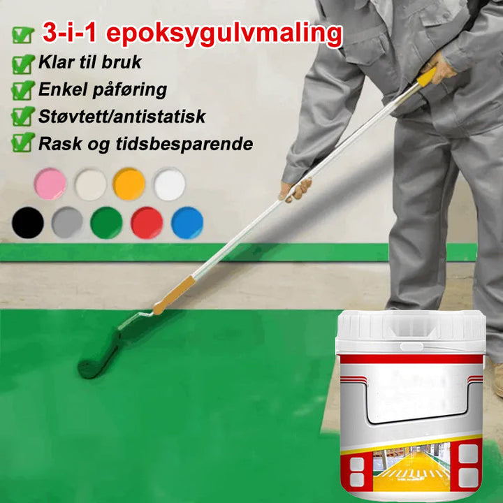 Slitesterk antiskli gulvmaling for trygge betongflater, rasktørkende og vanntett.
