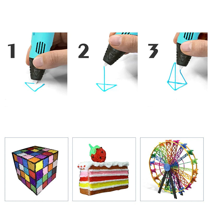Perfekt gaveide: 3D-utskriftspennpakke for barn og voksne, fremmer kreativitet og moro for alle.