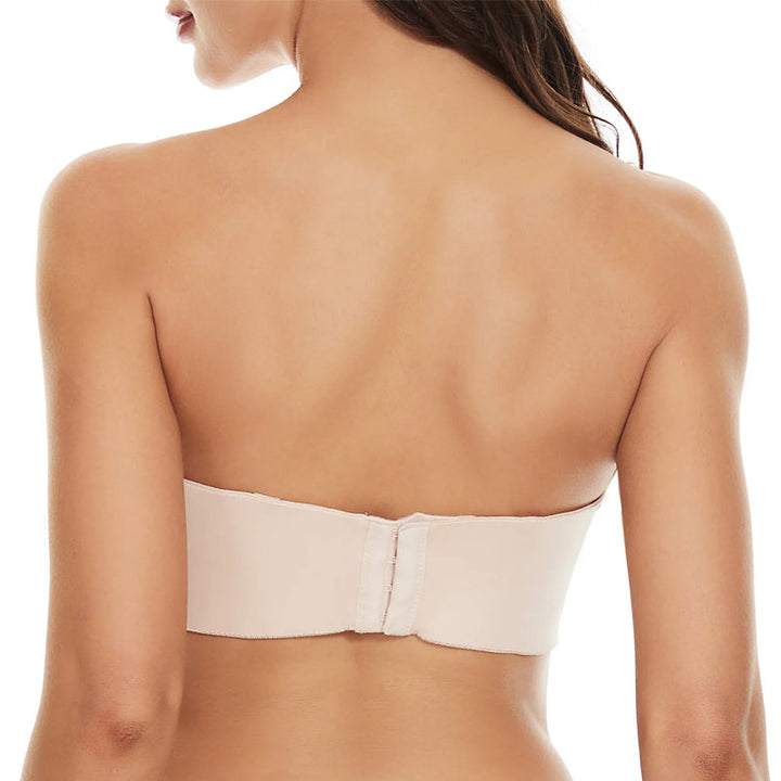 Dame bandeau BH med full støtte og sklisikker passform. Allround stroppeløst undertøy for optimal komfort.