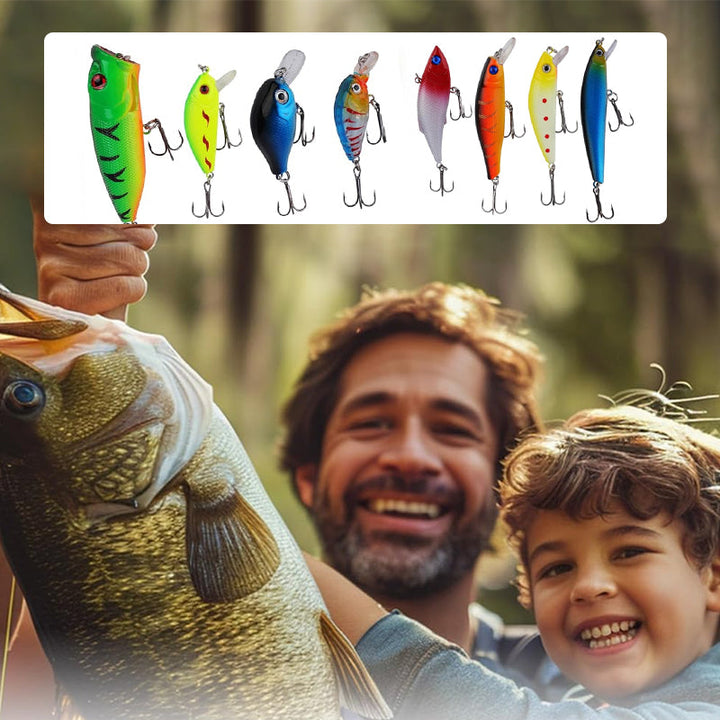Fiskeutstyr adventskalender; 24 luker med spennende sportsfiskeutstyr for julen.