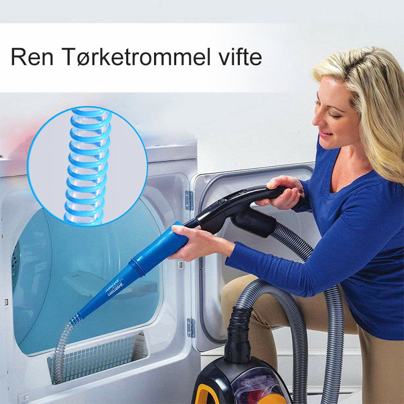 Rengjøringsslange til tørketrommelen, sikrer god luftstrøm og forlenger maskinens levetid.