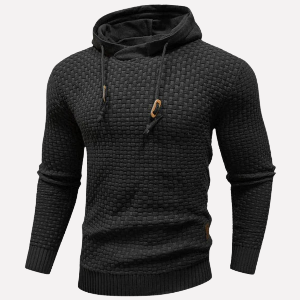 Myk og avslappet herre hettegenser. Perfekt basic genser for casual look.
