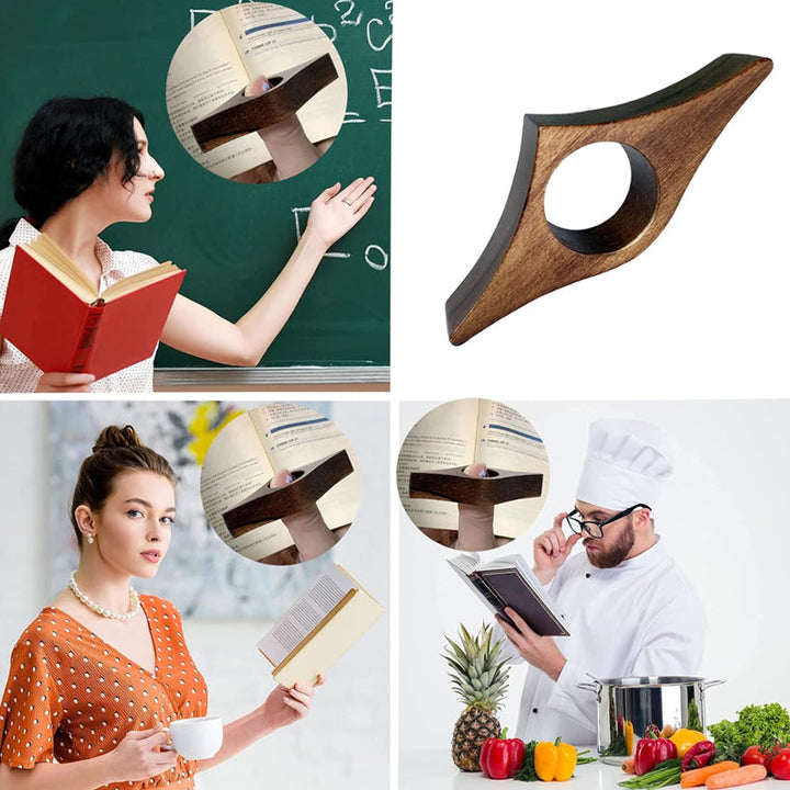 Slitesterkt bokmerke av massivt tre, både funksjonelt og vakkert for enhver bokhylle.