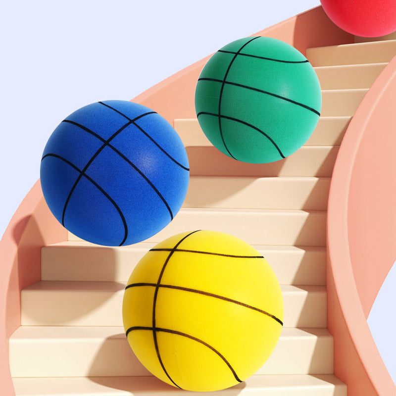 Barne- og ungdomsbasketball i skum, perfekt for stille innendørs dribletrening og aktiv lek.
