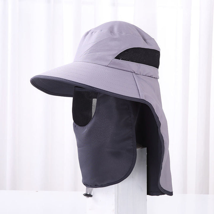 Unisex sammenleggbar solhatt med UV-beskyttelse, perfekt for sommer og utendørsaktiviteter.