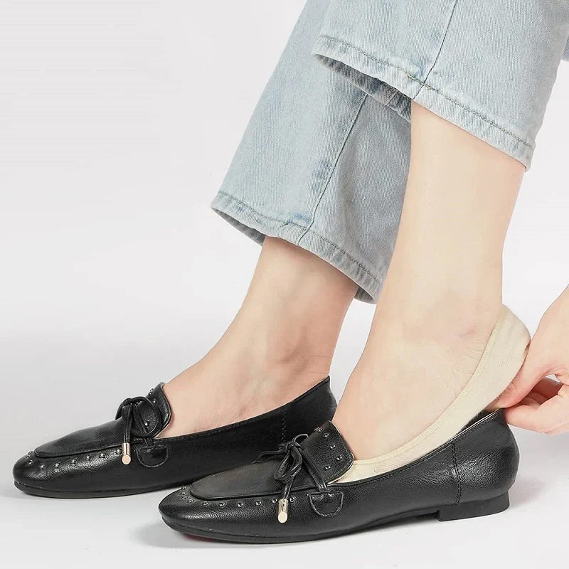 Hverdags sklisikre sokker for unisex, usynlige og lavt snitt. Perfekte sommersokker i bomull.