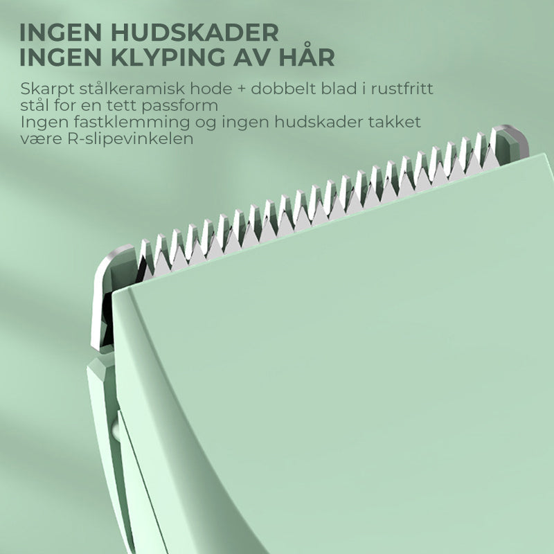 Stille trimmer for detaljer; presis hundeklipper og katteklipper, trådløs for enkel manøvrering.