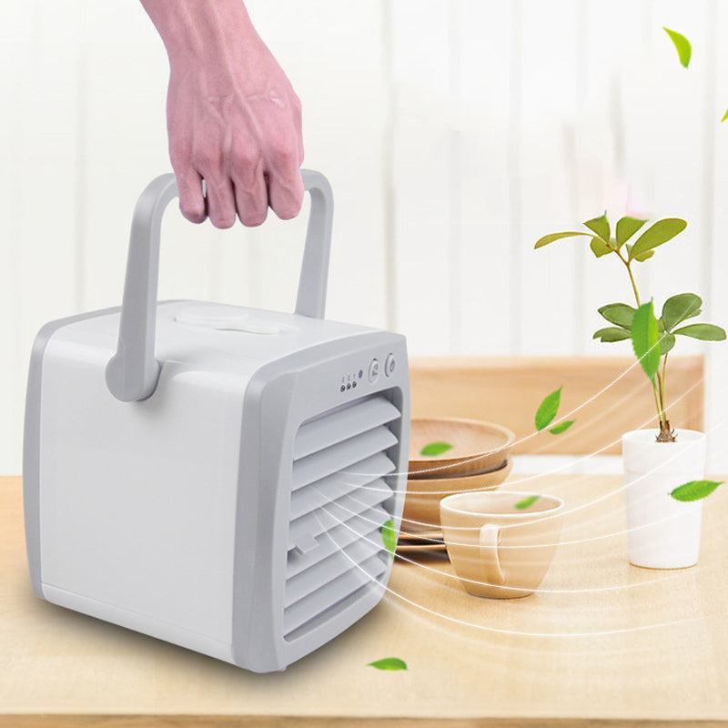 Bærbar mini luftkjøler for personlig kjøling. USB vifte, stille og energibesparende, perfekt for sommerkontoret.