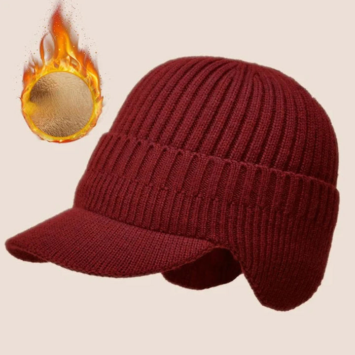 Unisex strikket lue med ørebeskyttelse, en essensiell del av vinterutstyret.