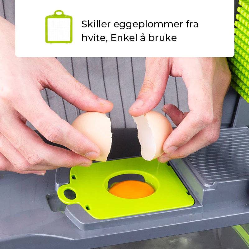 Innovativt kjøkkenutstyr: mathakker og rivjern som gjør forberedelsen av måltider mye enklere.