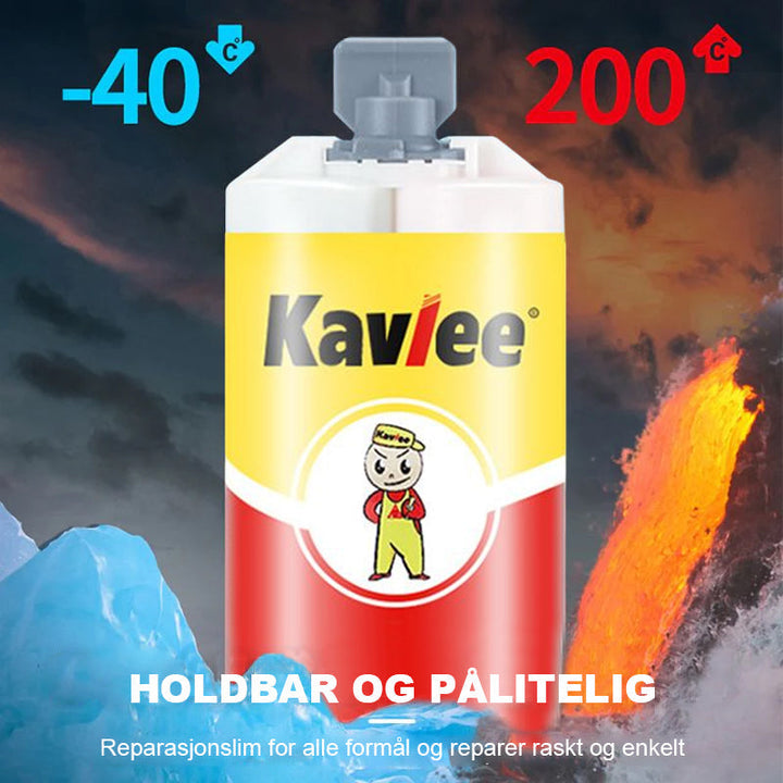 Supersterkt lim for reparasjon av plastgjenstander. Vanntett og holdbart lim for hjemmefiks.