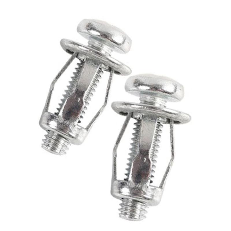 Allsidige 20 stk ekspansjonsmuttere i metall med skrue. Uunnværlig for DIY-prosjekter, montering og reparasjoner.