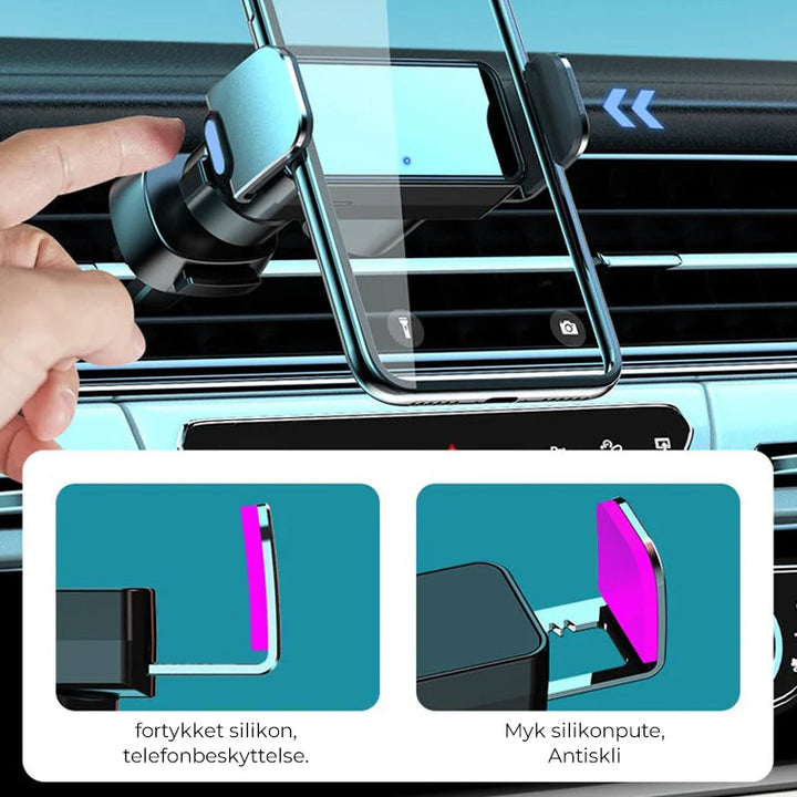 Enkelbruk elektrisk mobilholder for bil, universell og automatisk, perfekt for håndfri navigasjon.