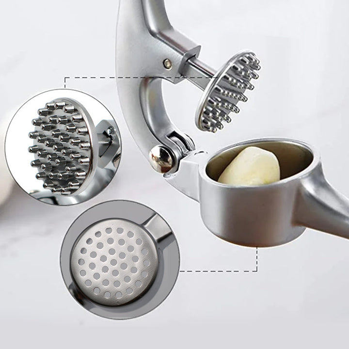 Smart kjøkken-gadget: Ergonomisk hvitløkshakker som gjør forberedelser til en lek, tidsbesparende.