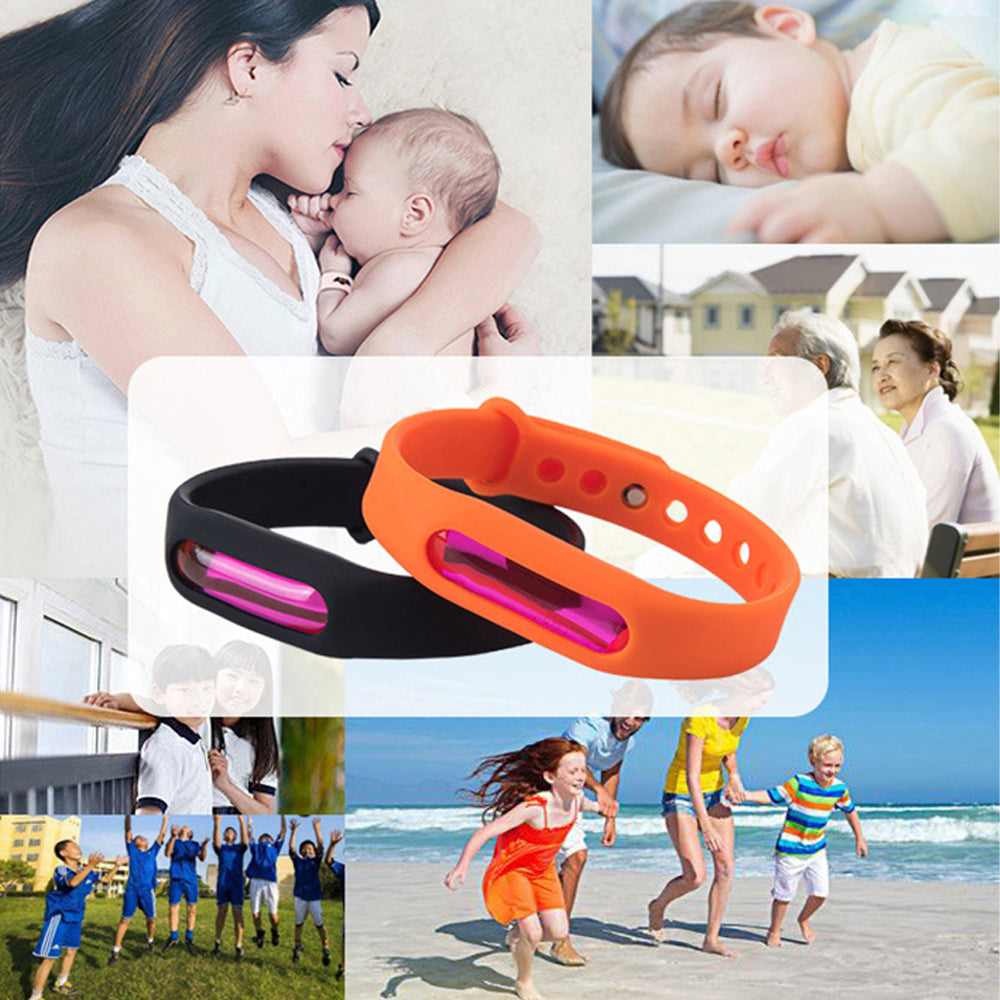 Praktisk myggarmbånd for hele familien, giftfritt og klart for sommeren.