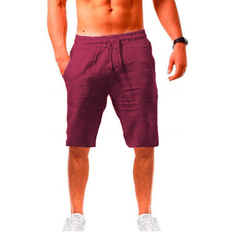 Ensfargede komfortable shorts for menn, lett og pustende for varme dager og utendørsaktiviteter.