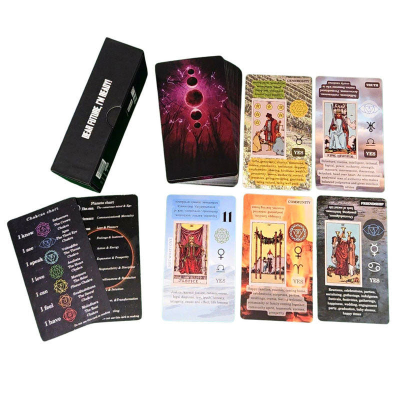 Intuitive tarotkort; et komplett kortspill for å oppdage visdom og indre innsikt.