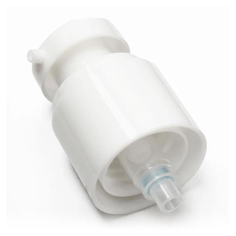 Lotionflaske med luftløs pumpe, gjennomsiktig og gjenbrukbar for hygienisk oppbevaring.