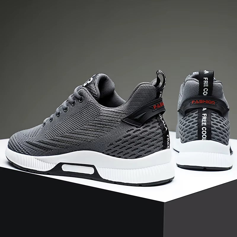 Casual menns joggesko, høye og sporty, gir 6 cm diskret høydeøkning.