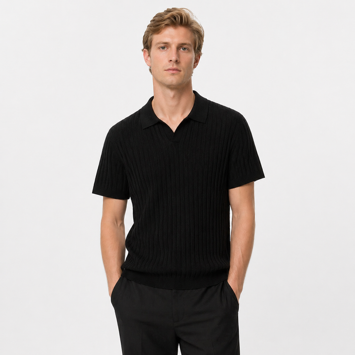 Klassisk herre polo i 100% Lyocell, elegant og komfortabel for business casual antrekk.