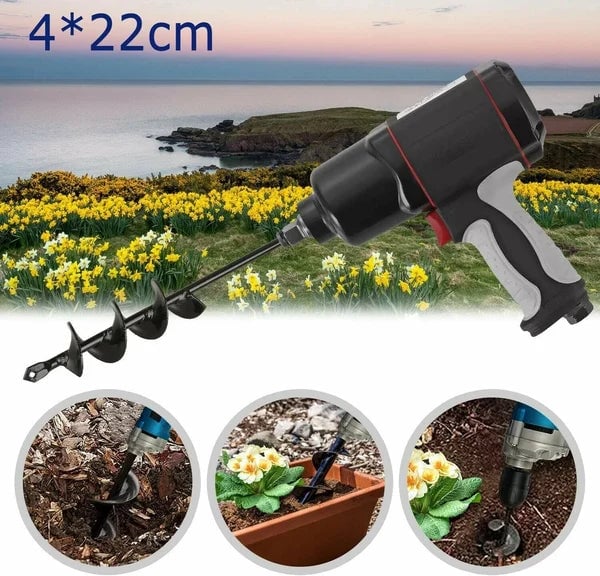 Hage jordbor, effektivt drilltilbehør for planting av løk, blomster og småplanter i hagen.
