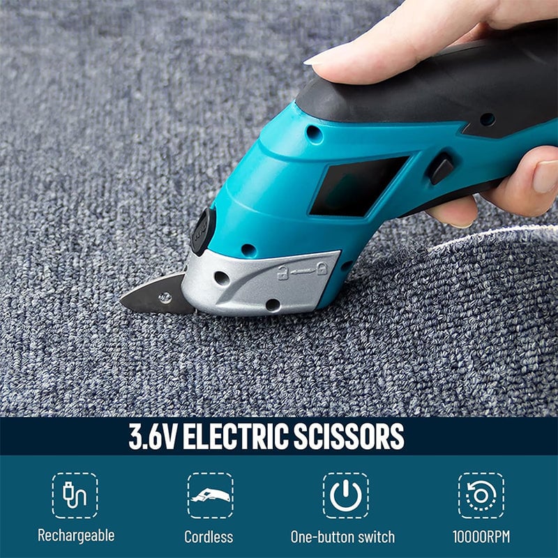 Multifunksjonell elektrisk saks for hjem og hobby. Trådløs presisjon for DIY-prosjekter.