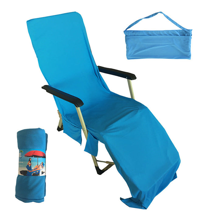 Dame sammenleggbar strandliege, justerbar for soling og avslapning utendørs i sommer.
