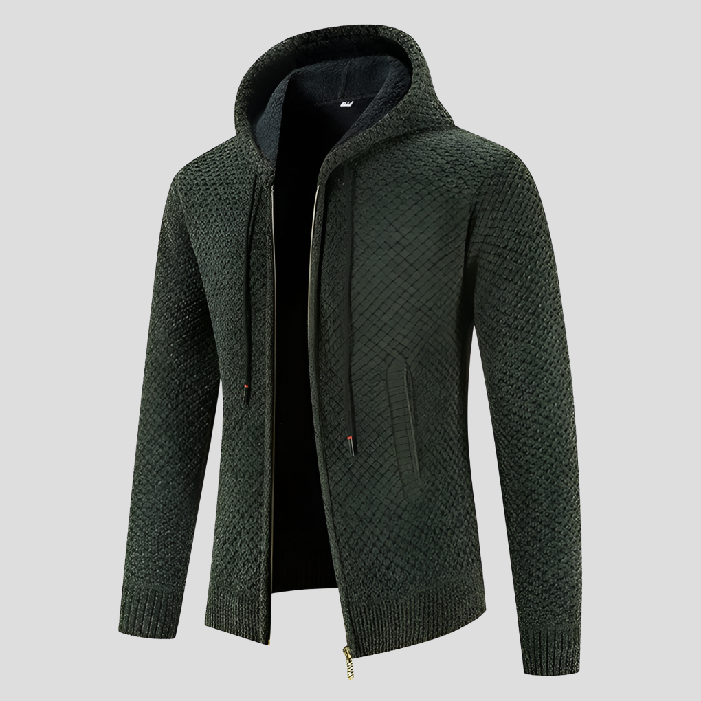 Klassisk herrecardigan for casual stil, behagelig og allsidig i svart eller beige.