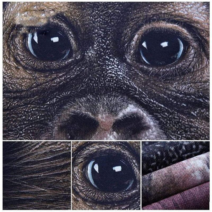 Myk og behagelig kvinner t-skjorte med kul 3D-gorilla. Perfekt for en avslappet og leken stil.