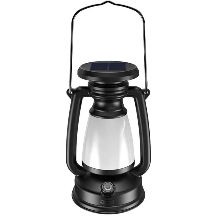 Smart dimbar campinglykt. Bruker solcellekraft og USB, perfekt som portabelt lys på tur.