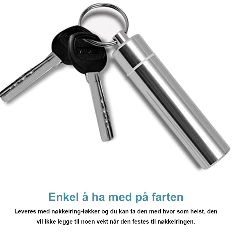 Gjenbrukbart tannpleiesett i stål med 7 verktøy for frisk pust og renere tenner.
