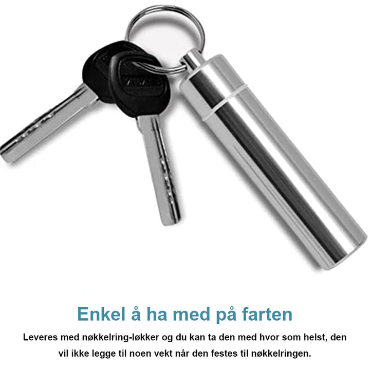 Gjenbrukbart tannpleiesett i stål med 7 verktøy for frisk pust og renere tenner.