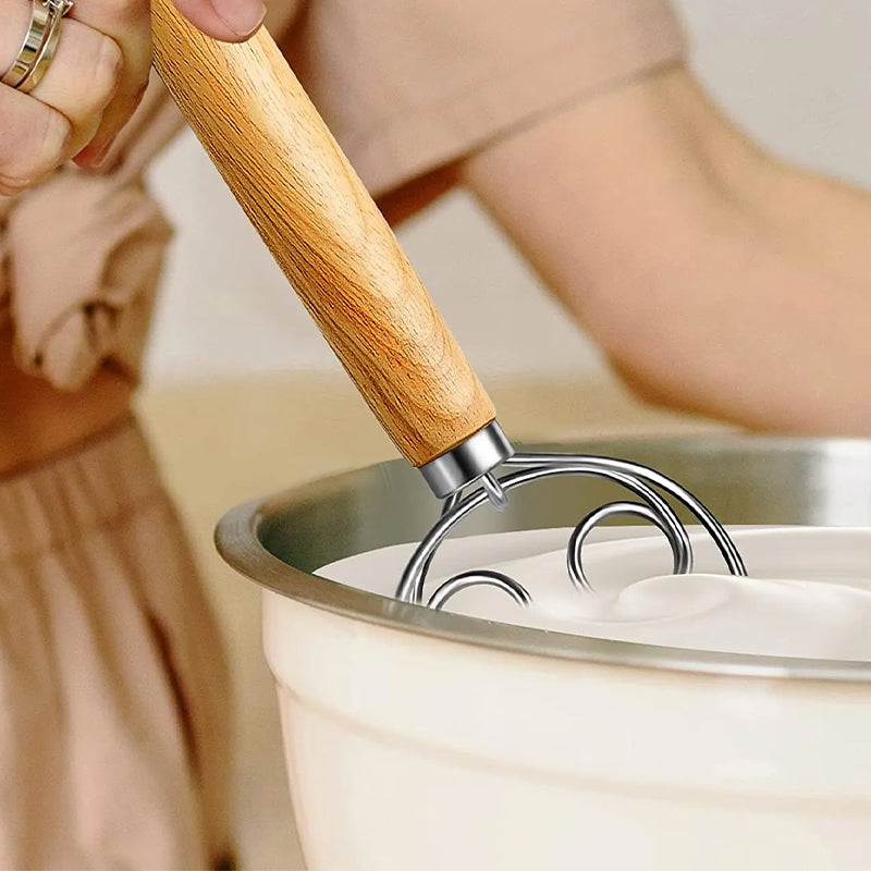 Innovativ deigvisp for baking, gir perfekt tekstur. Rustfritt stål av høy kvalitet.