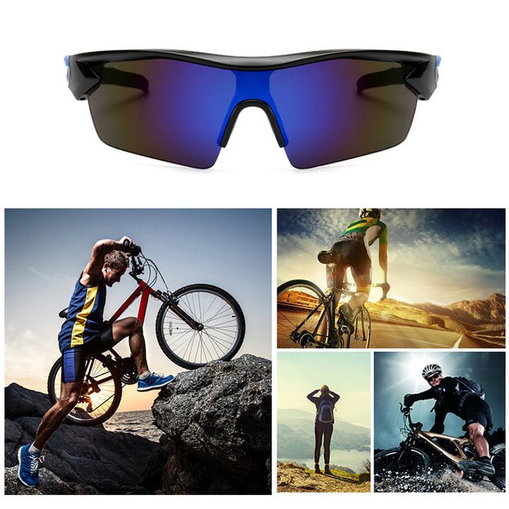 Smarte unisex sportsbriller med polariserte glass, lettvekt og UV-beskyttelse til sykling og fritid.