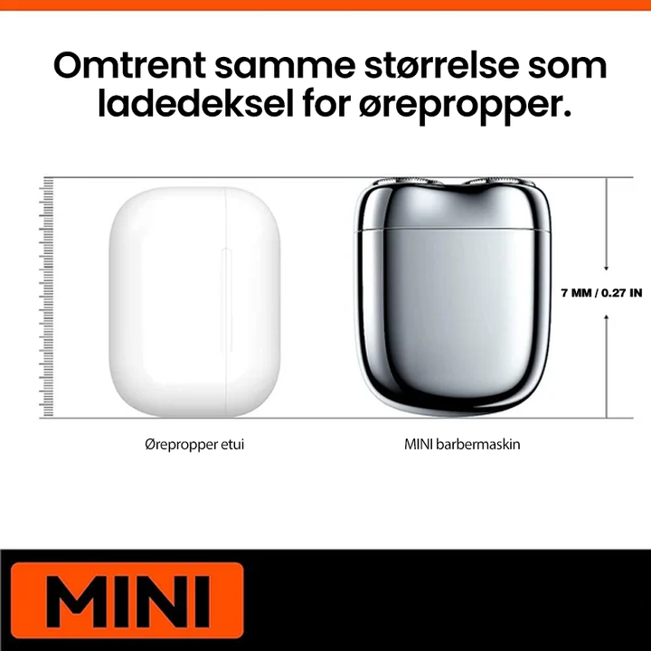 Oppladbar elektrisk barbermaskin med hurtiglading, for effektiv og glatt barbering for menns pleie.