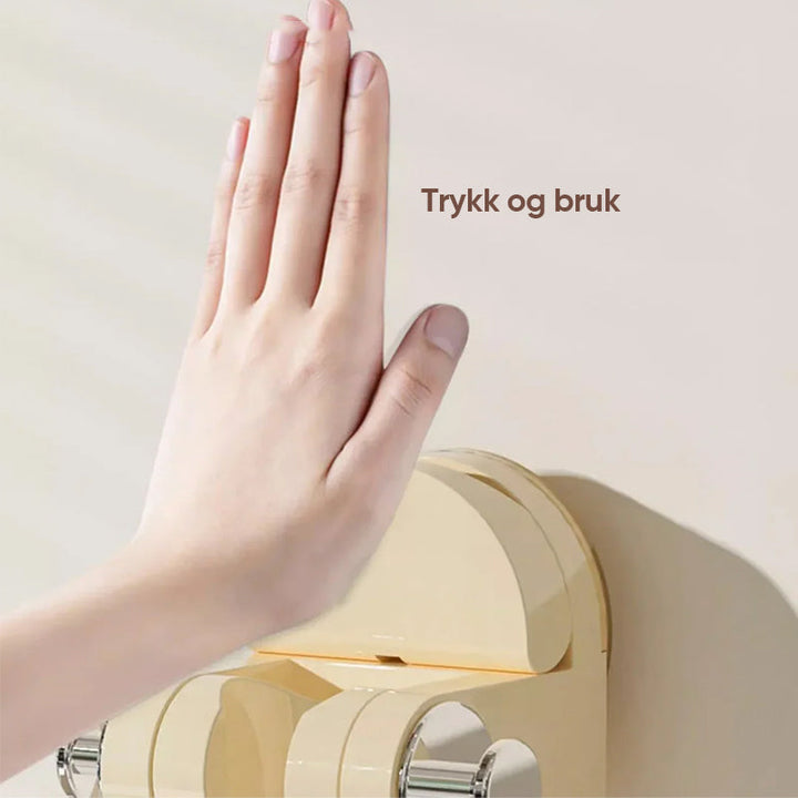 Smart oppbevaring på baderommet: Justerbar dusjhodeholder med sugekopp. Forbedrer din dusjopplevelse.