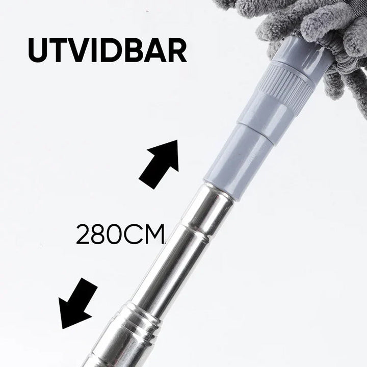 Fleksibel Uttrekkbar Mikrofiber Støvkost for enkel og grundig rengjøring av hjemmet.