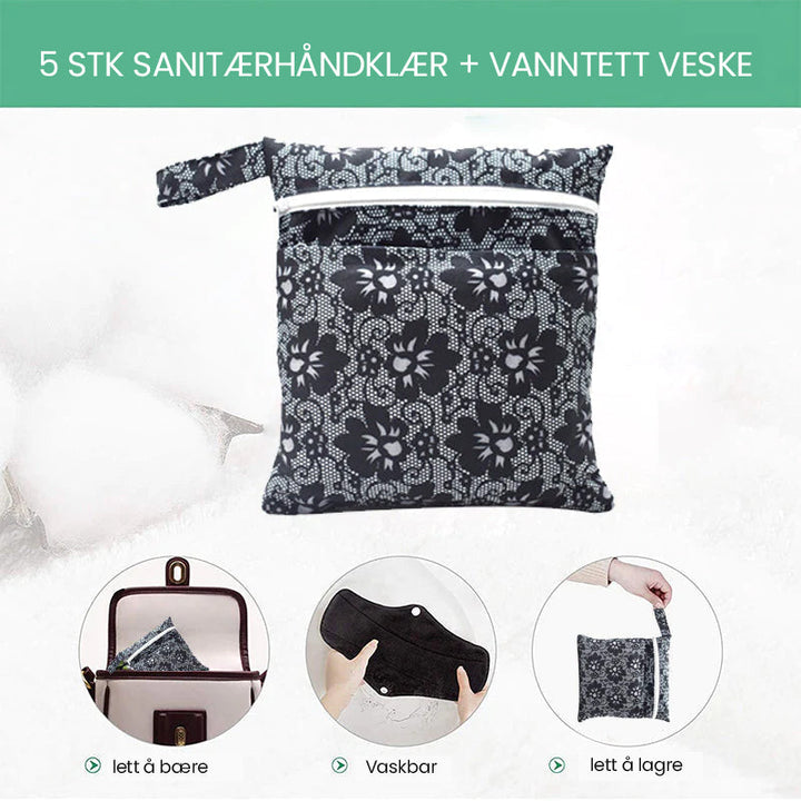 Miljøvennlig bambuskull sanitetsbind for komfortabel damehygiene, et bærekraftig menstruasjonsprodukt.